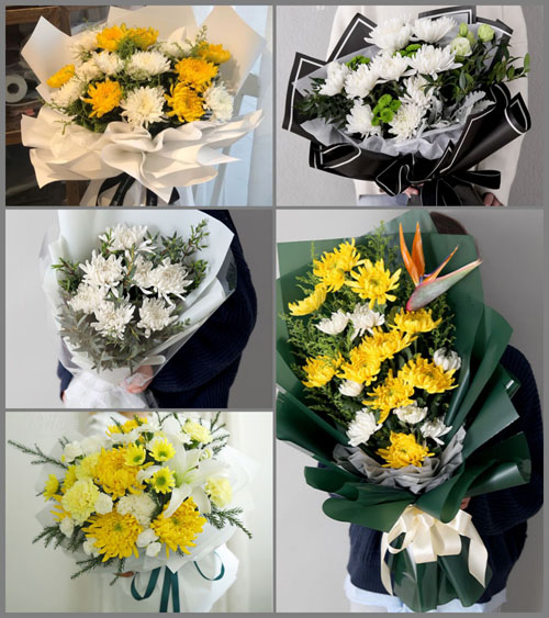湖北武汉市新洲区三店街道道岗村白事花束代送